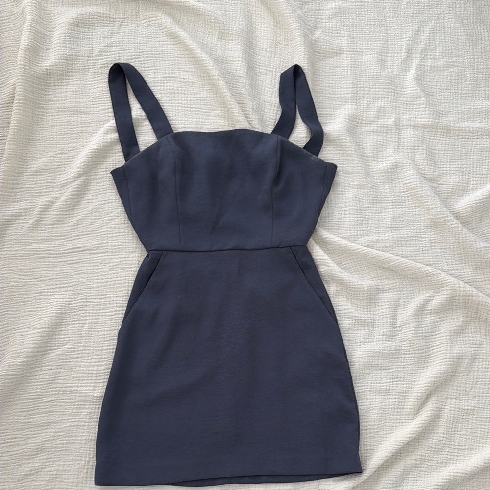 Aritzia Wilfred Blue Mini Dress